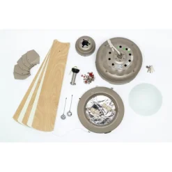 Westinghouse Comet-ventilator Titaan, wit u. Ahorn