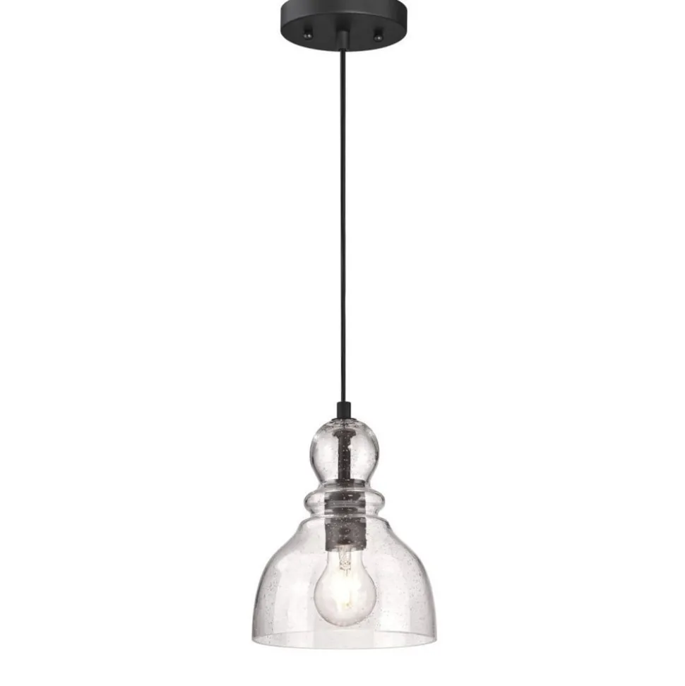 Westinghouse hanglamp Fiona, kleur geolied brons, Ø 18 cm