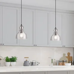 Westinghouse hanglamp Fiona, kleur geolied brons, Ø 18 cm