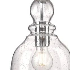 Westinghouse hanglamp Fiona, geborsteld nikkel, Ø 18 cm