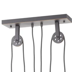 Westinghouse hanglamp Iron Hill, zwart, 3-lamps