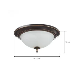 Westinghouse Harwell plafondlamp, brons