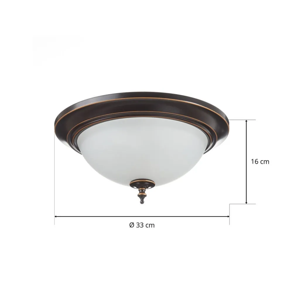 Westinghouse Harwell plafondlamp, brons