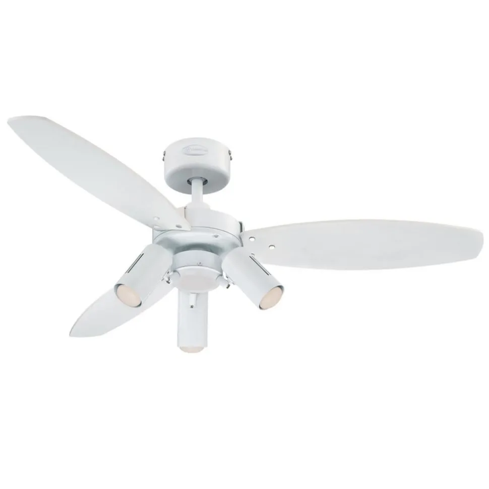 Westinghouse Jet Plus ventilator met licht 3-lamps.