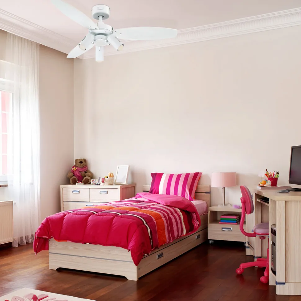 Westinghouse Jet Plus ventilator met licht 3-lamps.