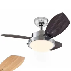 Westinghouse plafondventilator Wengue, E14 armatuur