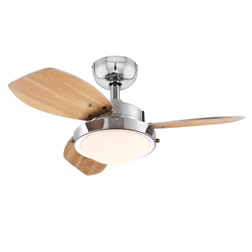 Westinghouse plafondventilator Wengue, E14 armatuur