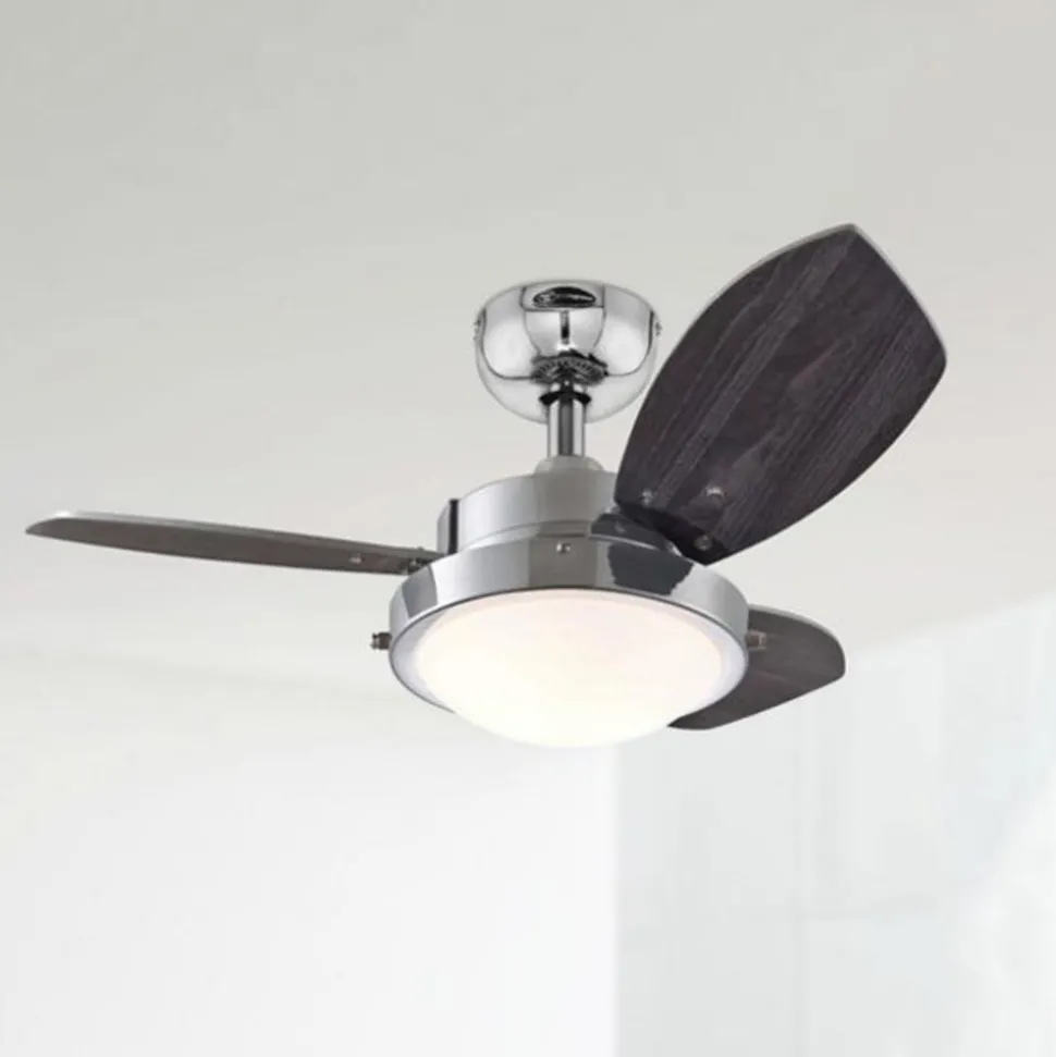 Westinghouse plafondventilator Wengue, E14 armatuur