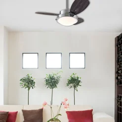 Westinghouse plafondventilator Wengue, E14 armatuur