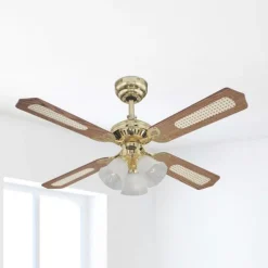 Westinghouse Princess Trio ventilator hout 105 cm