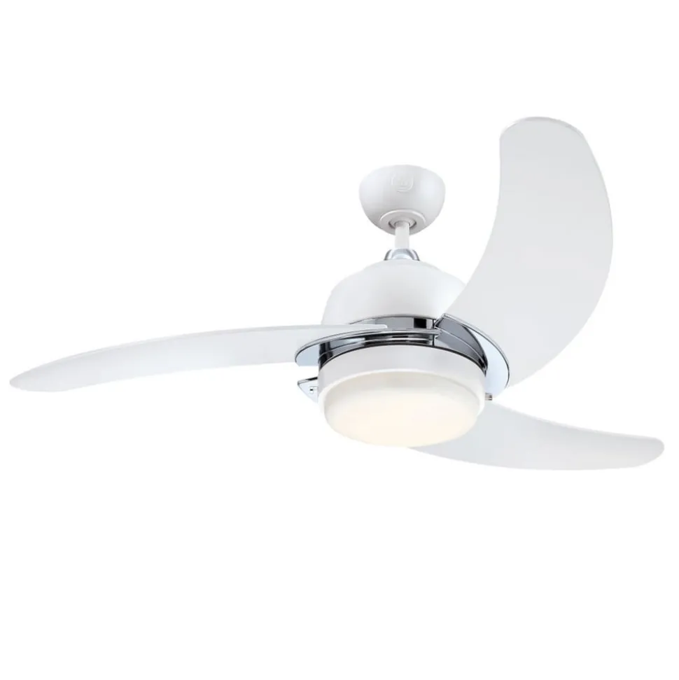 Westinghouse Simone ventilator, LED lamp, wit