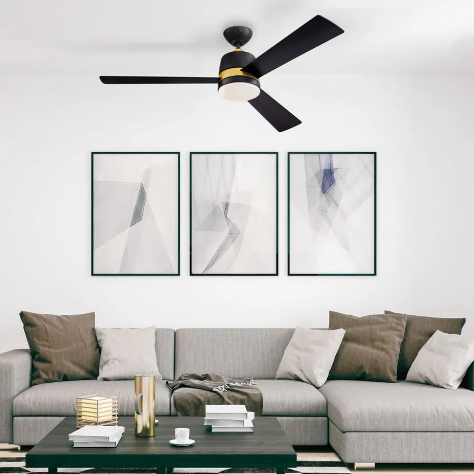 Westinghouse Tristan ventilator zwart/kersen