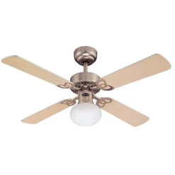 Westinghouse Vegas ventilator met licht Licht, aluminium b.