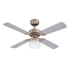 Westinghouse Vegas ventilator met licht Licht, aluminium b.