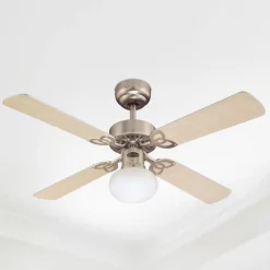 Westinghouse Vegas ventilator met licht Licht, aluminium b.