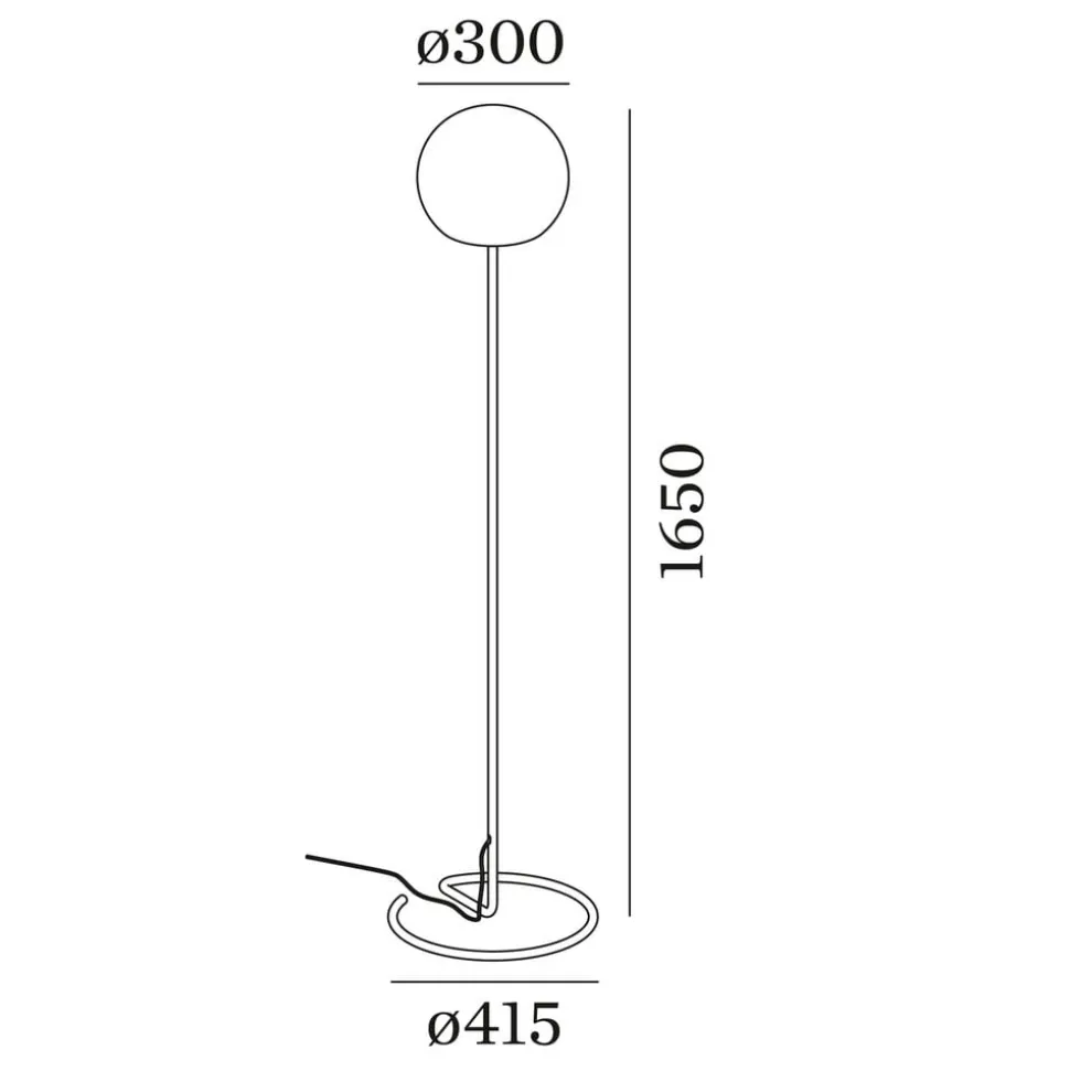WEVER & DUCRÉ Dro 3.0 Vloerlamp zwart-wit