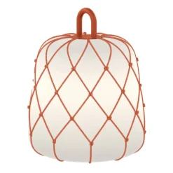 WEVER & DUCRÉ kap Costa 2.0, oranje, touw, Ø 28 cm