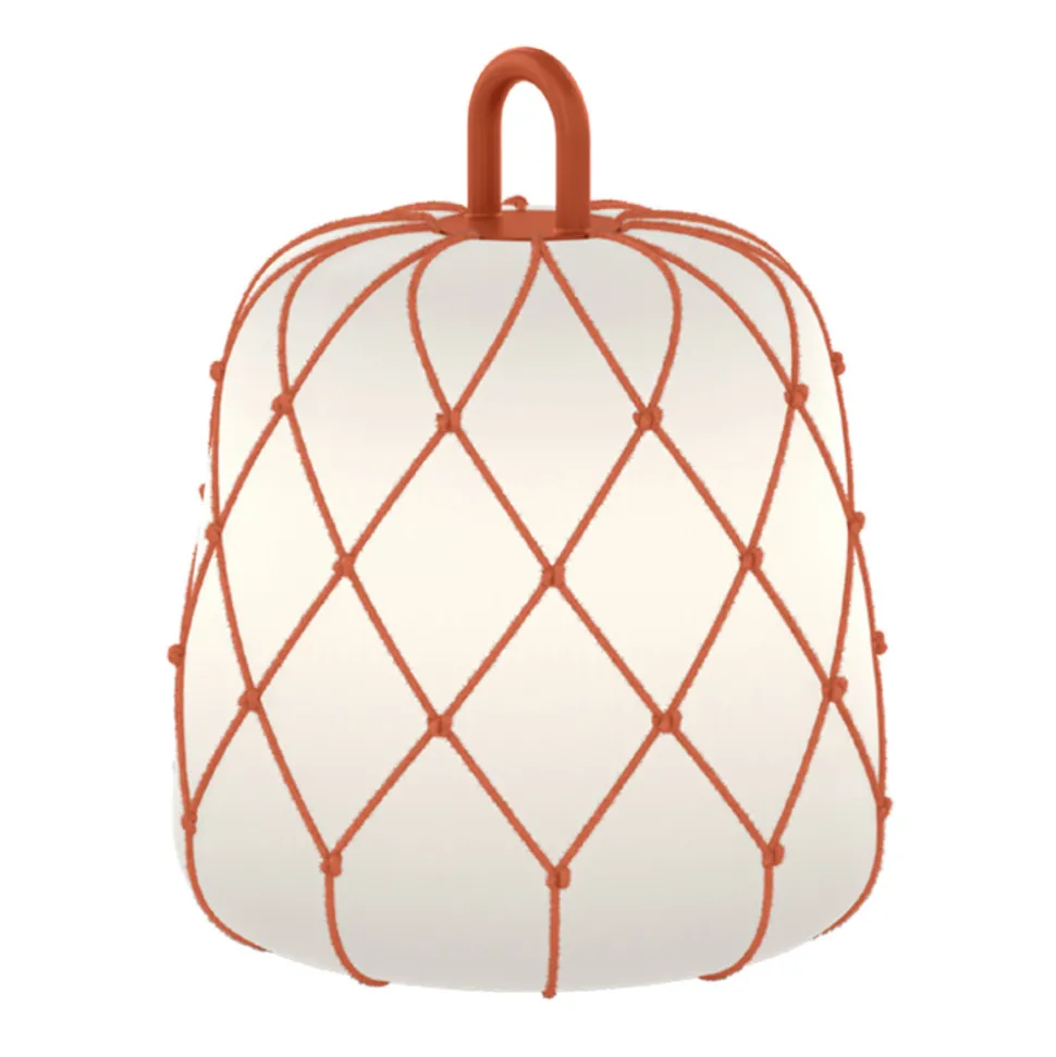 WEVER & DUCRÉ kap Costa 2.0, oranje, touw, Ø 28 cm