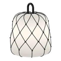 WEVER & DUCRÉ kap Costa 2.0, zwart, touw, Ø 28 cm