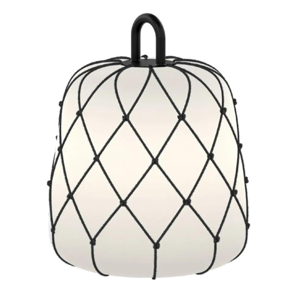 WEVER & DUCRÉ kap Costa 2.0, zwart, touw, Ø 28 cm