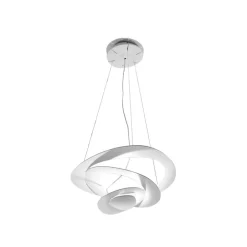Witte design hanglamp Pirce, 67x69 cm