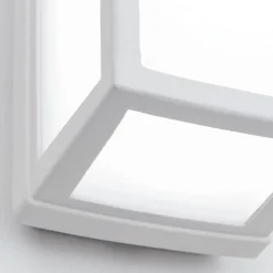 Witte LED buitenwandverlichting Bob, IP54