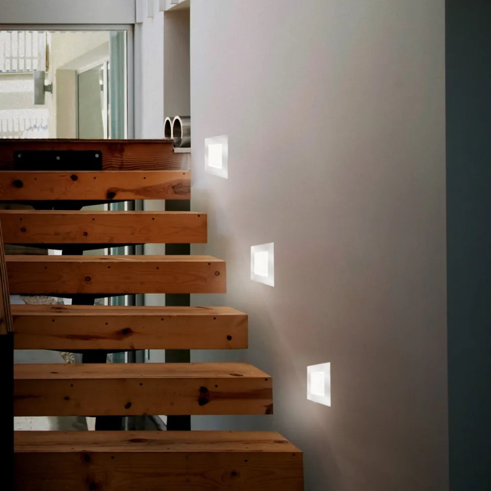 Witte LED inbouwlamp Klaus voor inbouwdozen