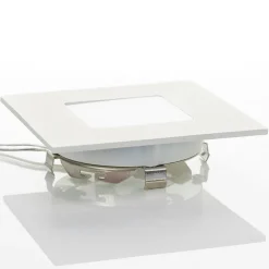 Witte LED inbouwlamp Klaus voor inbouwdozen