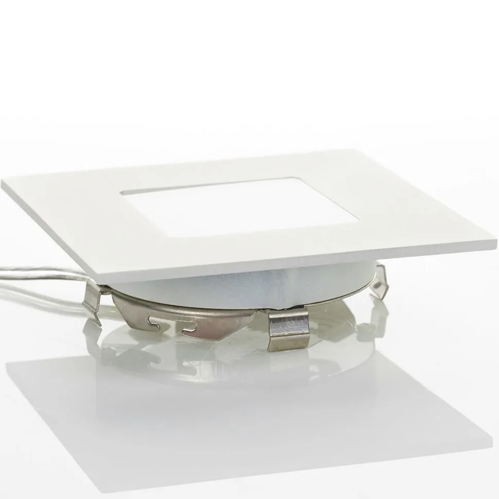 Witte LED inbouwlamp Klaus voor inbouwdozen