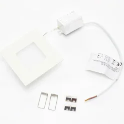 Witte LED inbouwlamp Klaus voor inbouwdozen