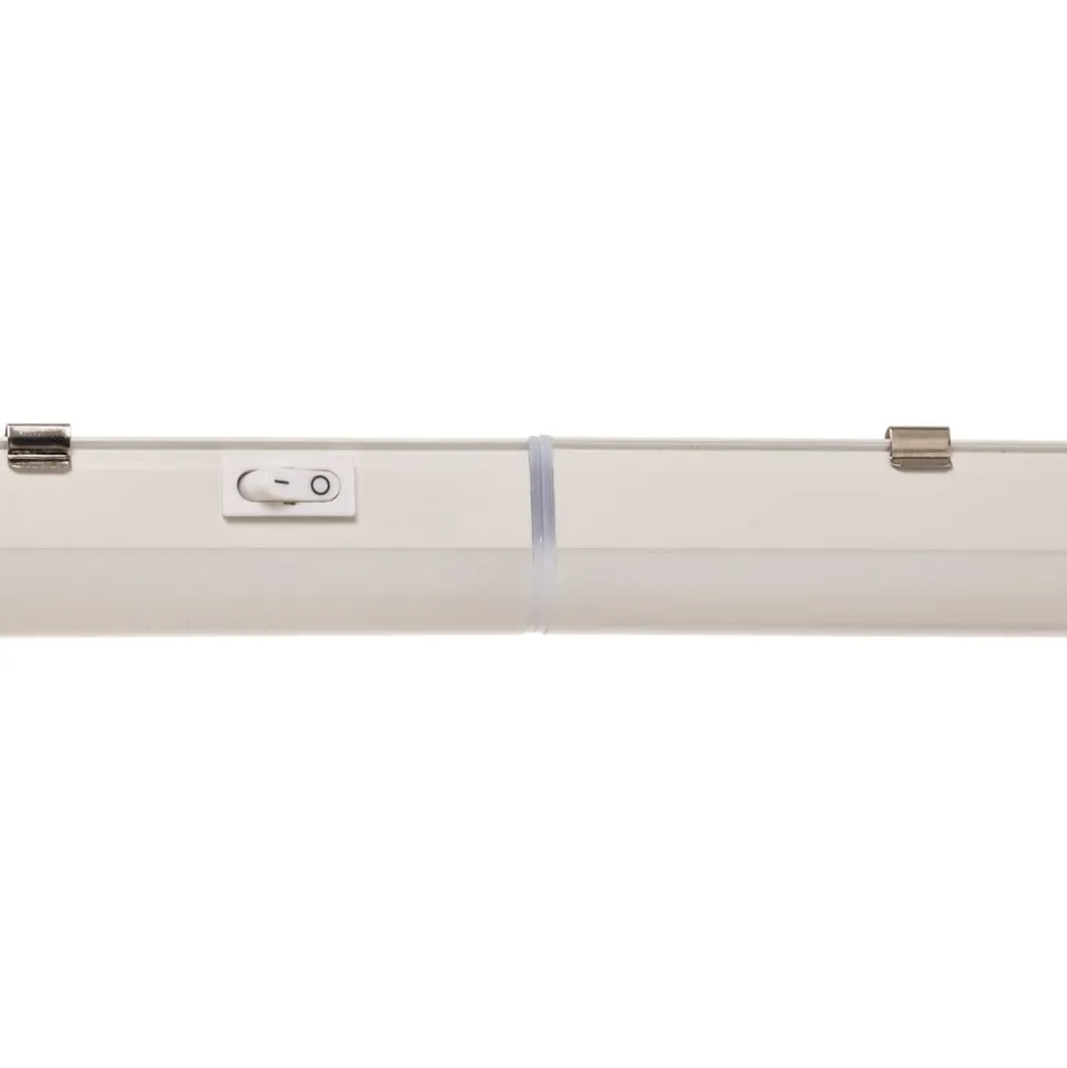 Witte Led-lichtbalk Eckenheim met schakelaar