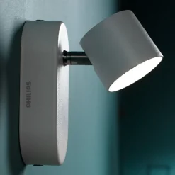 Witte LED-wandlamp Star, zwenkbaar