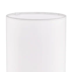 Witte textielen tafellamp Clarie
