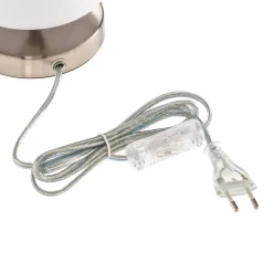 Witte textielen tafellamp Clarie