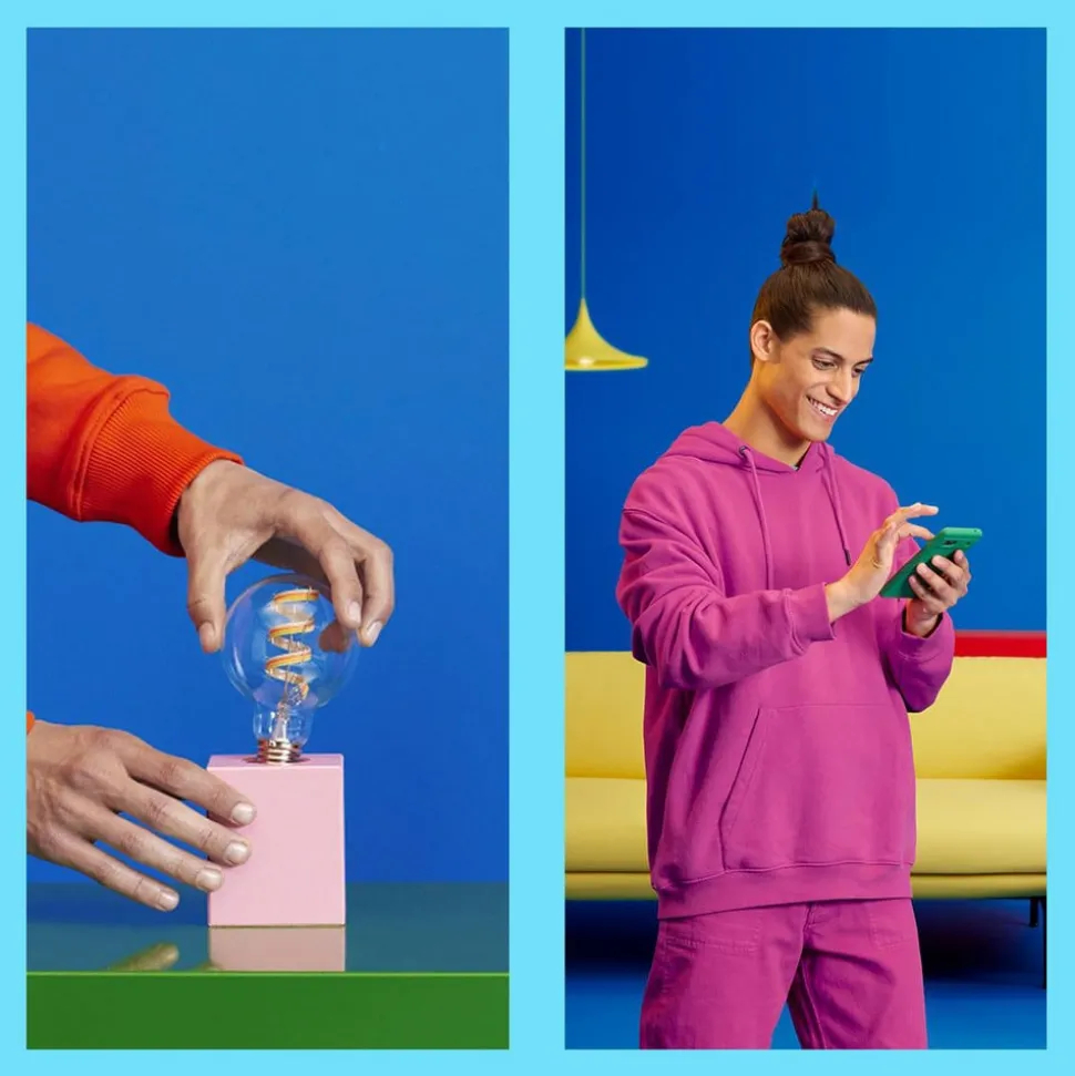 WiZ A60 LED filament lamp WiFi E27 6,3W RGBW