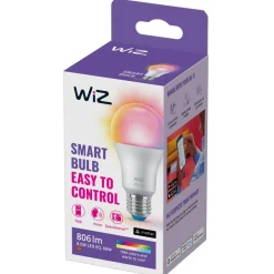 WiZ A60 LED lamp mat WiFi E27 8,5W RGBW