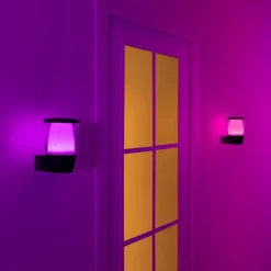 WiZ LED buitenwandlamp Elpas RGBW, zwart