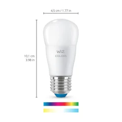 WiZ P45 LED lamp E27 4,9 W druppel gesatineerd RGBW