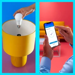 WiZ P45 LED lamp E27 4,9 W druppel gesatineerd RGBW