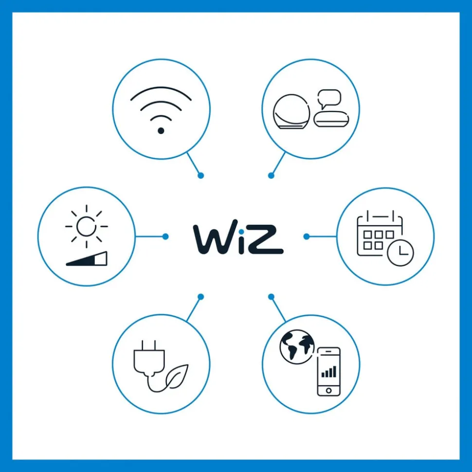 WiZ Squire LED tafellamp, RGBW, draagbaar