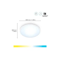 WiZ SuperSlim LED plafondlamp CCT Ø29cm wit
