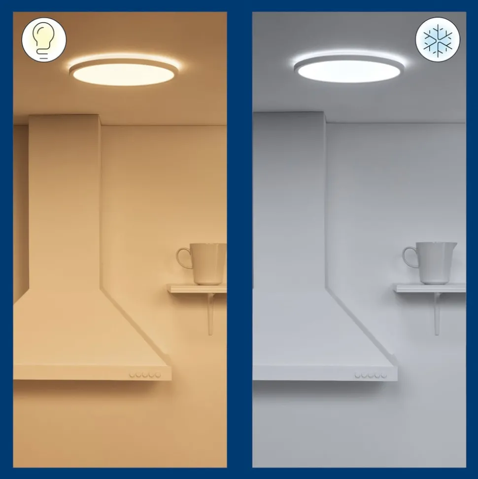 WiZ SuperSlim LED plafondlamp CCT Ø29cm wit