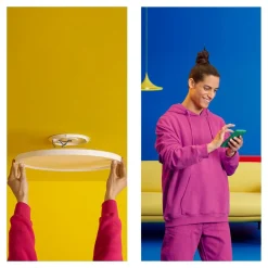 WiZ SuperSlim LED plafondlamp RGBW Ø42cm wit