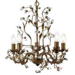 Wondermooie kroonluchter Almandite 5 lichtbronnen