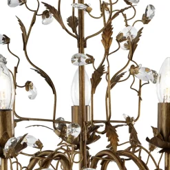 Wondermooie kroonluchter Almandite 5 lichtbronnen