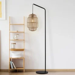 X Vloerlamp Java, bamboe