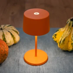 Zafferano Olivia mini 3K tafellamp oranje