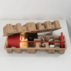 Zafferano oplaadbare micro lamp IP65 rood