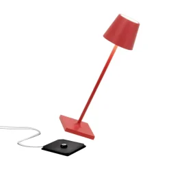 Zafferano oplaadbare micro lamp IP65 rood