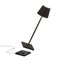 Zafferano oplaadbare micro-lamp Poldina, IP65 zwart